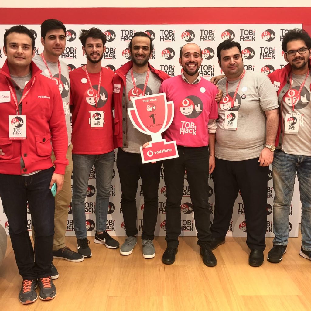 2018 - Federico Marte at Vodafone Tobi Hackathon